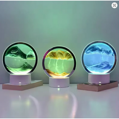 3D Flowing Sand Painting Night Light